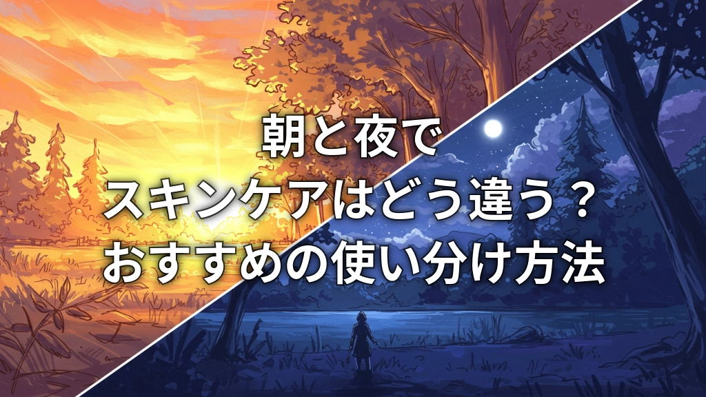 朝と夜でスキンケアはどう違う？おすすめの使い分け方法