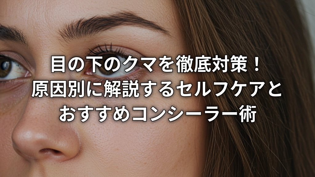 目の下のクマを徹底対策！原因別に解説するセルフケアとおすすめコンシーラー術